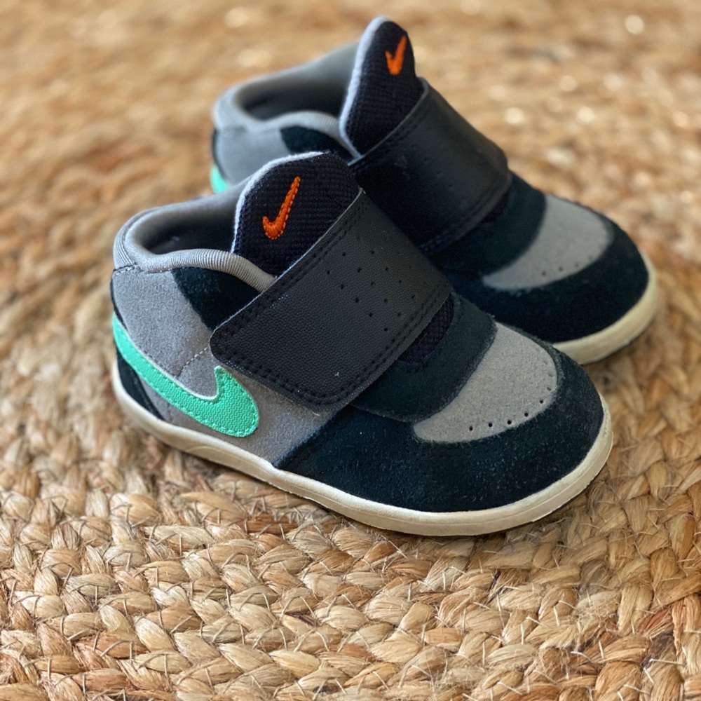 Suede Nike High Top with Easy Thick Velcro Closure